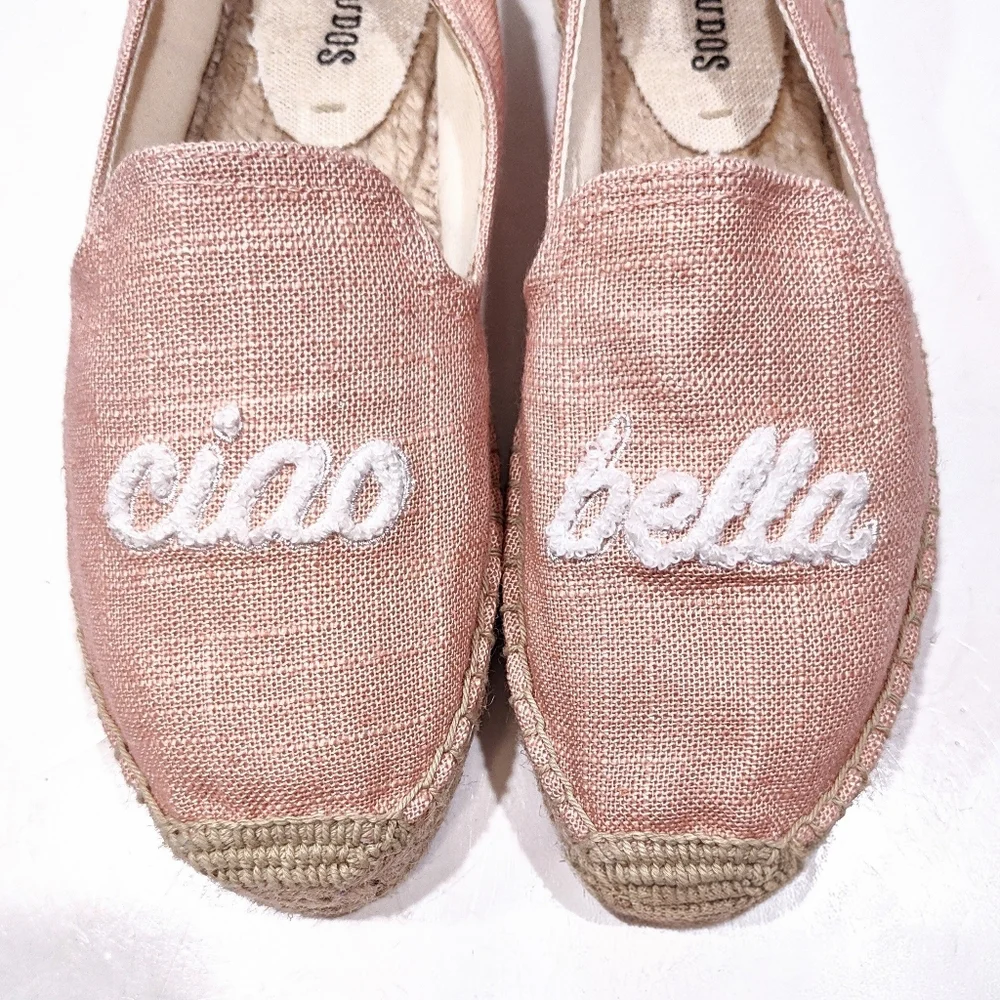 Soludos Pink 'ciao bella' Espadrilles